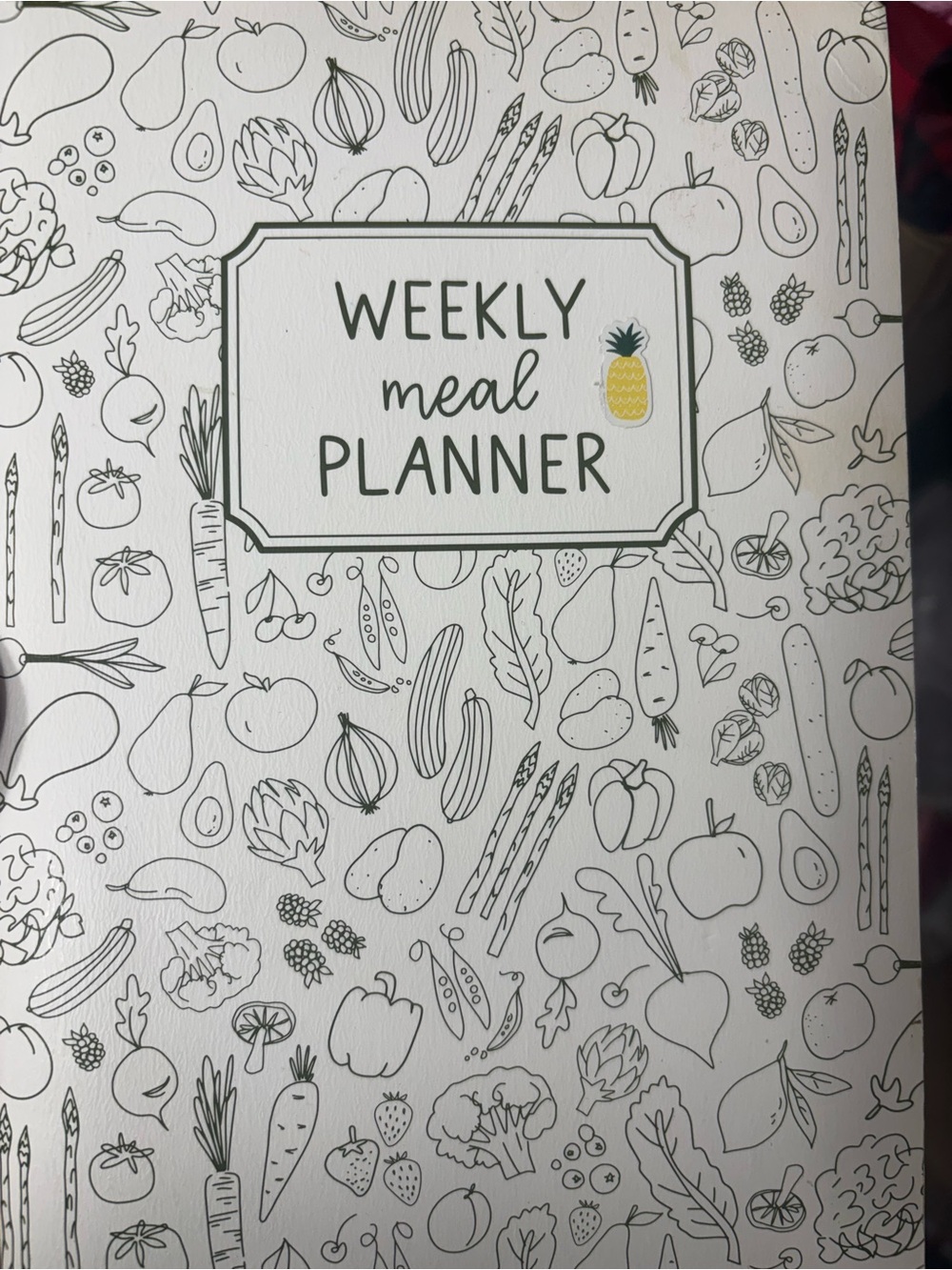 Weekly Meal Planner - White & Yellow Cover